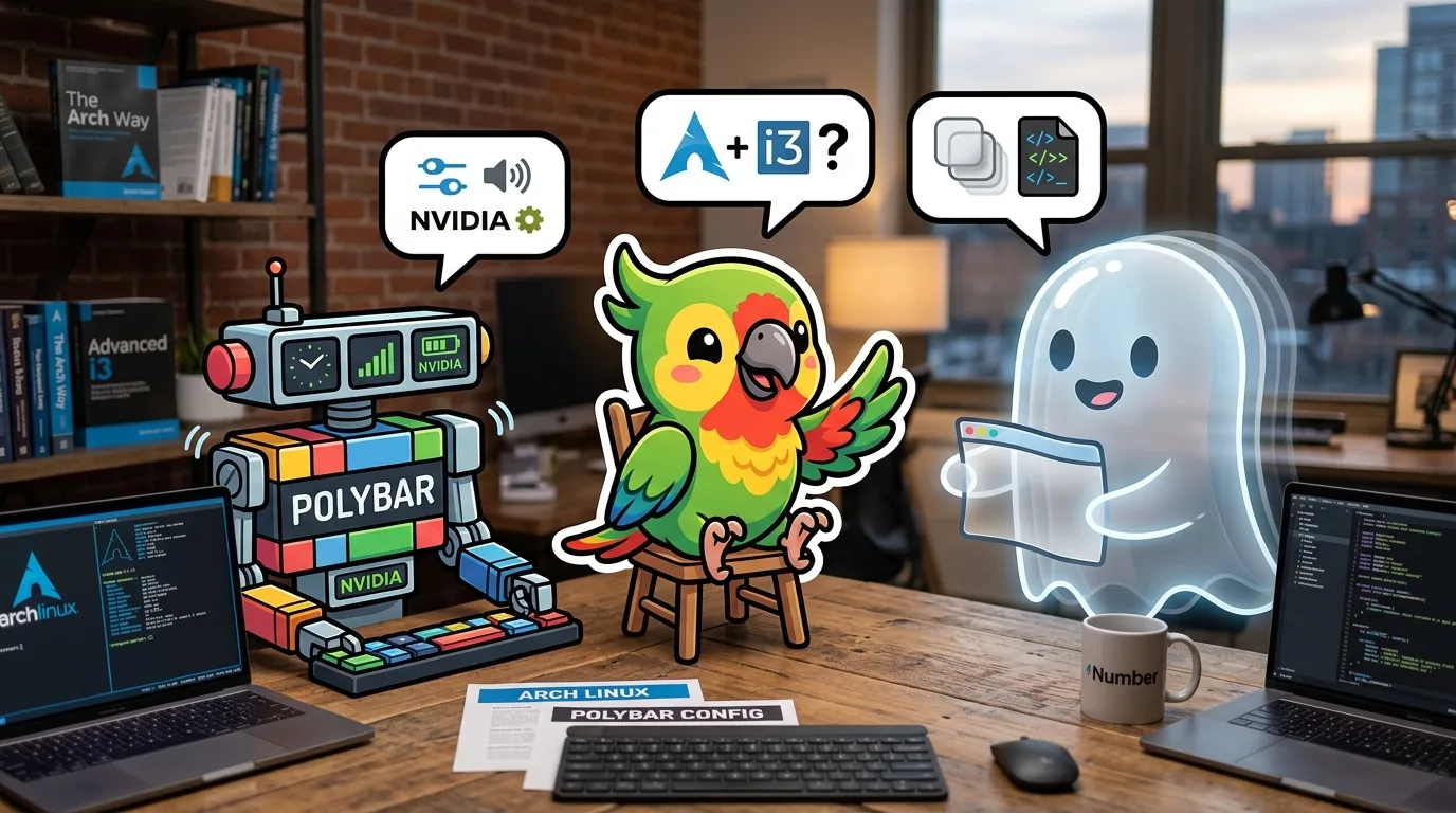 Saga Artix parte 3: Polybar e Picom no Arch Linux com i3: O que aprendi na prática